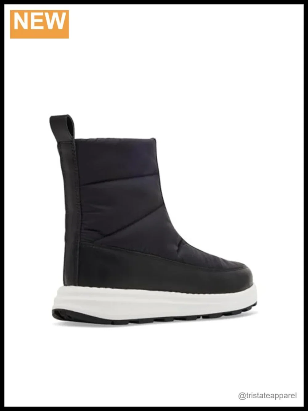 Blondo Waterproof Nylon Ankle Snow Boots Zip Closure Platform Heel